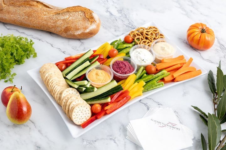 Dips platter from Yum Catering