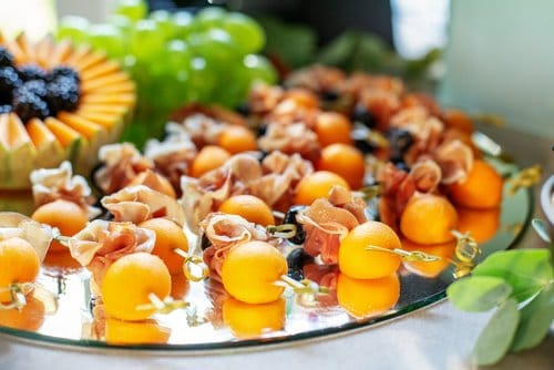 Canape skewers for corporate catering Canape skewers for corporate catering