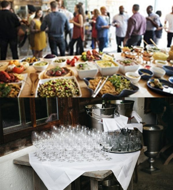 A corporate event with catering in Albert Park
