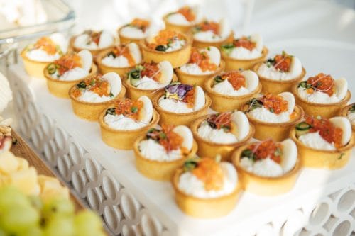 Finger food from Yum's catering menu