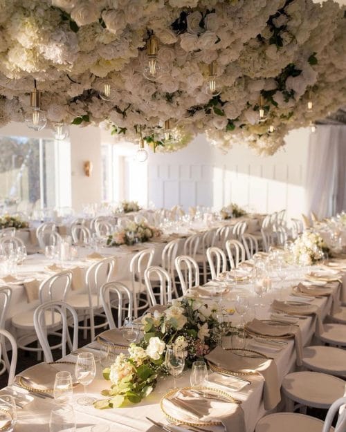 Table setting at Yum Catering's Harbour Room