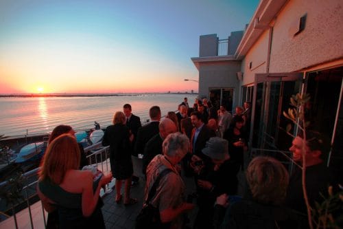 Outside area at Yum Catering's Harbour Room