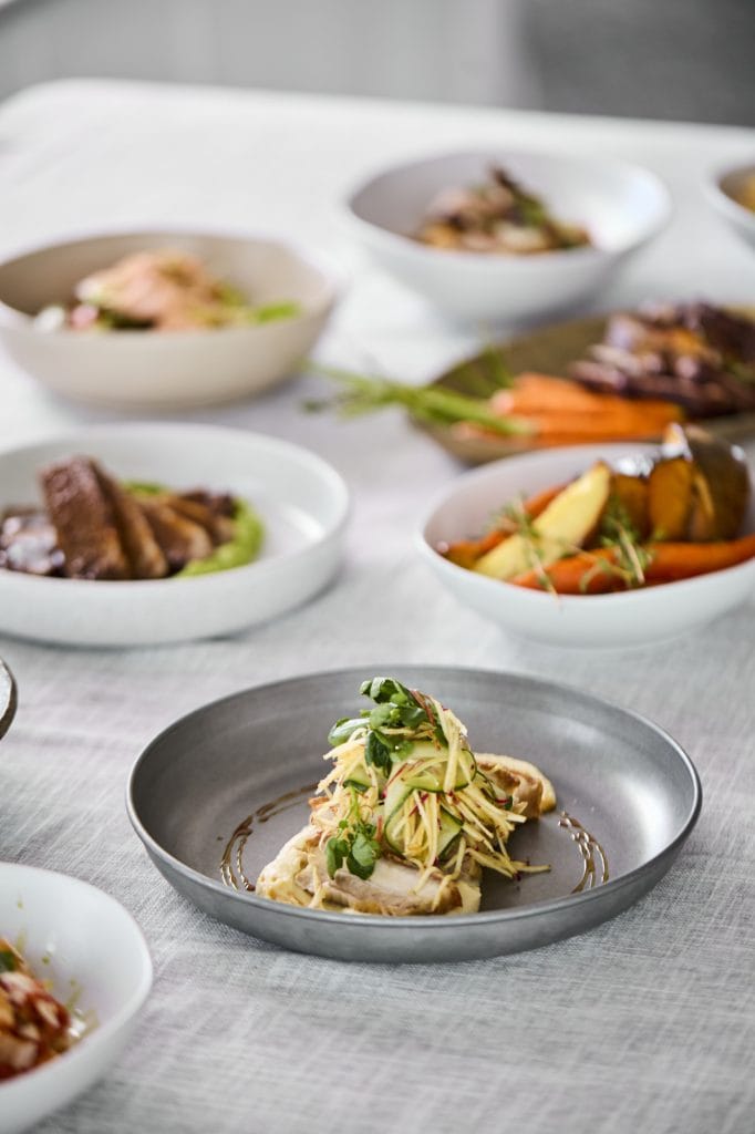 Plated menu for Yum Catering Melbourne