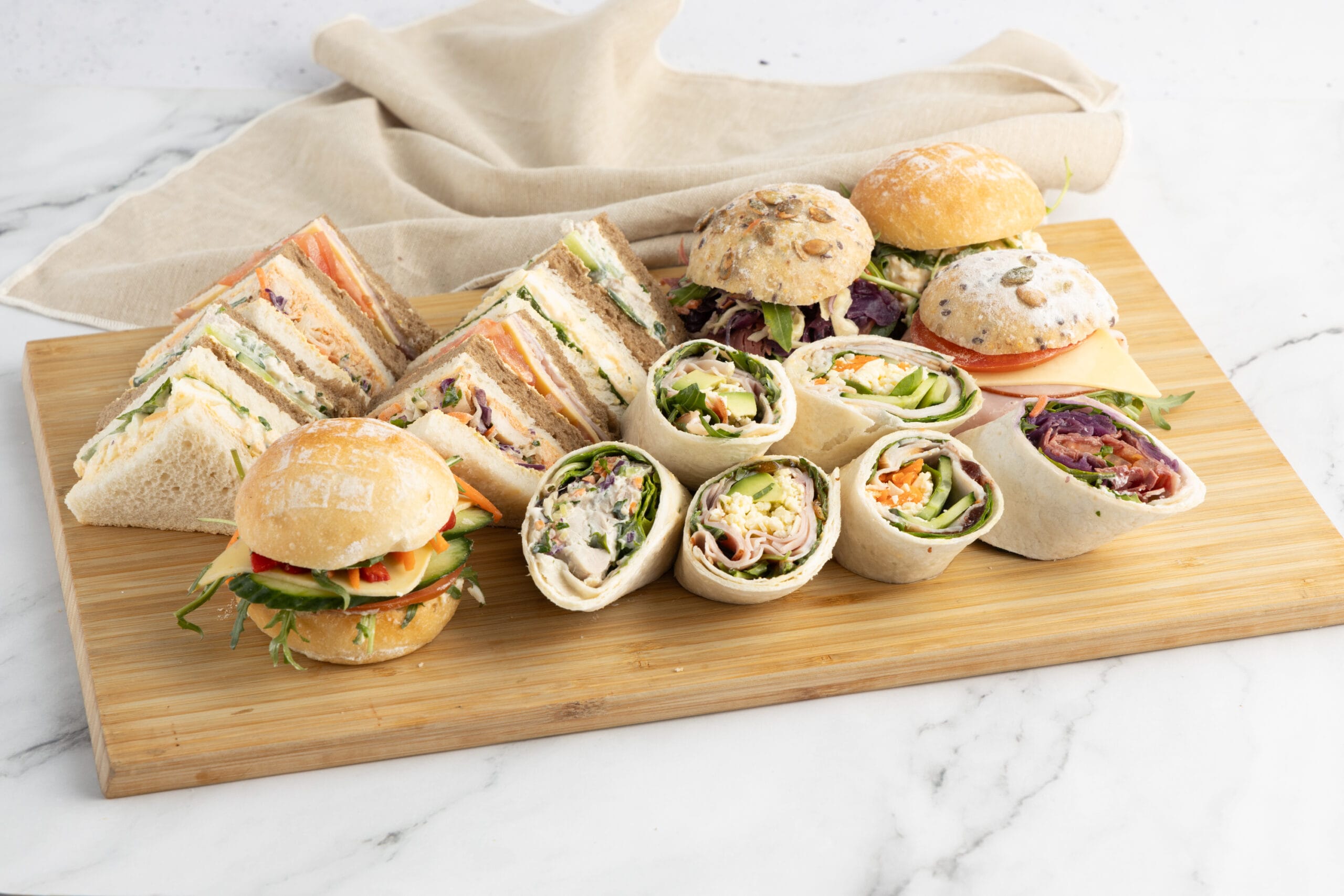 Sandwich catering platter